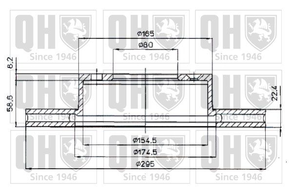 QUINTON HAZELL Тормозной диск BDC3579